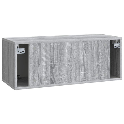 Væghængt TV-skab Vægmonteret Grå sonoma-eg 78,5 x 31 x 30 cm