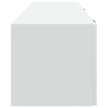 Væghængt TV-skab Hvid 98 x 31 x 30 cm Konstrueret træ