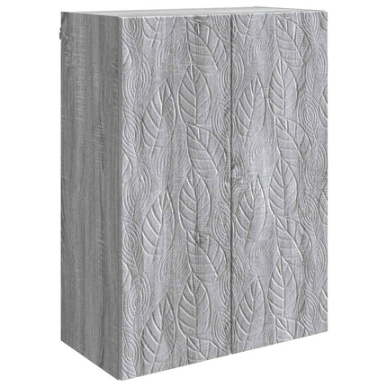 Vægmonteret skab 66 x 34,5 x 90 cm Konstrueret træ Grå Sonoma