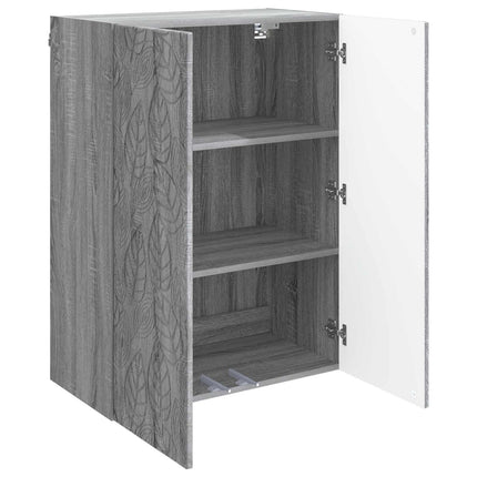 Vægmonteret skab 66 x 34,5 x 90 cm Konstrueret træ Grå Sonoma