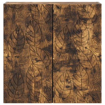 Vægmonteret skab Røget eg 59 x 31 x 60 cm Konstrueret træ