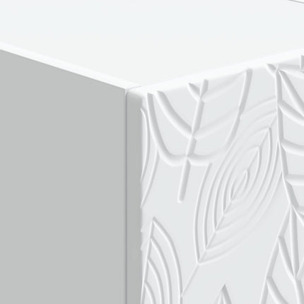 Væghængt Sideskab 2 pcs Hvid 34,5 x 33 x 20 cm Konstrueret træ