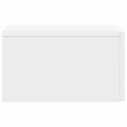 Væghængt Sideskab 2 pcs Hvid 34,5 x 33 x 20 cm Konstrueret træ