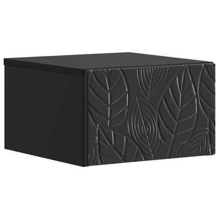 Væghængt Sideskab 2 pcs Sort 34,5 x 33 x 20 cm Konstrueret træ