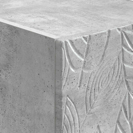 Væghængt Sideskab 2 pcs Betongrå 34,5 x 33 x 20 cm