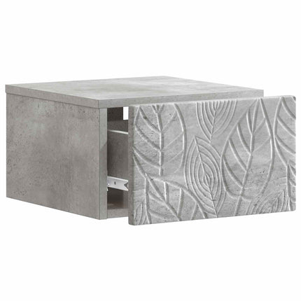 Væghængt Sideskab 2 pcs Betongrå 34,5 x 33 x 20 cm