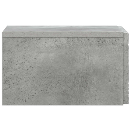 Væghængt Sideskab 2 pcs Betongrå 34,5 x 33 x 20 cm
