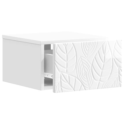 Væghængt Sideskab 2 pcs Hvid højglans 34,5 x 33 x 20 cm
