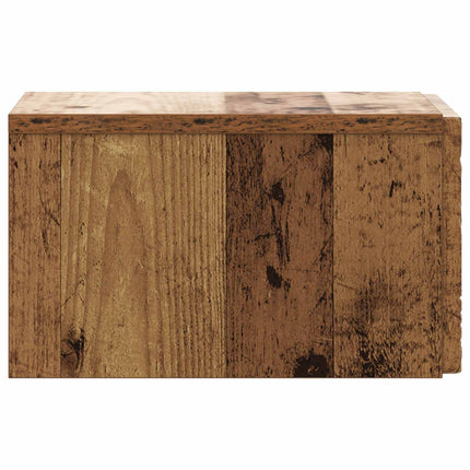 Væghængt Sideskab 2 pcs Gammelt træ 34,5 x 33 x 20 cm