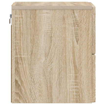 Væghængt Natbord 2 pcs Sonoma-eg 34,5 x 33 x 40 cm