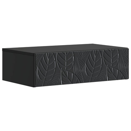 Væghængt Sideskab 59 x 34,5 x 17 cm Konstrueret træ Sort