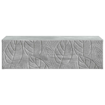 Væghængt Sideskab Betongrå 59 x 34,5 x 17 cm Konstrueret træ