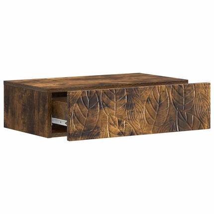 Væghængt Sideskab Røget eg 59 x 34,5 x 17 cm Konstrueret træ