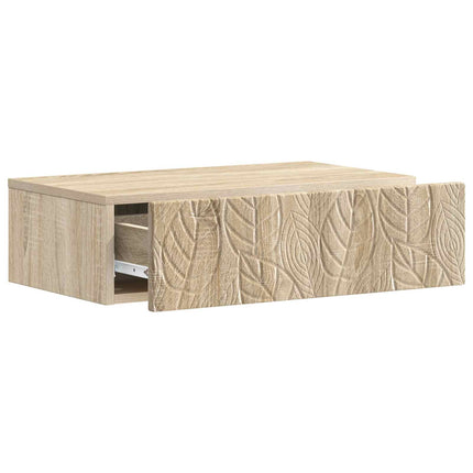 Væghængt Sideskab 87,5 x 34,5 x 17 cm Konstrueret træ Sonoma-eg