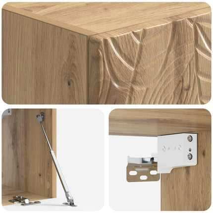 Væghængt TV-skab 78,5 x 41 x 30 cm Artisan-eg Konstrueret træ