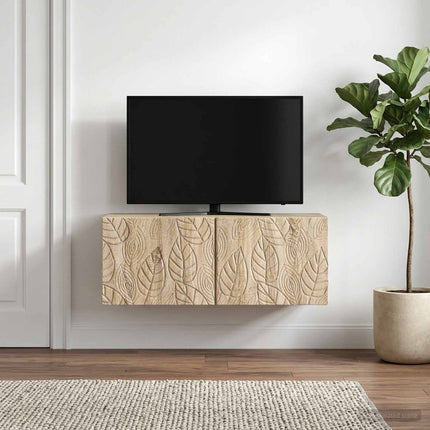Væghængt TV-skab 98 x 41 x 30 cm Sonoma-eg Konstrueret træ
