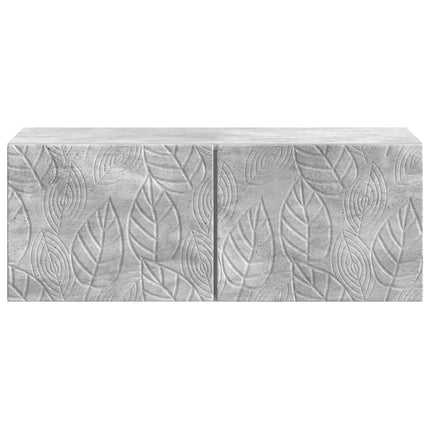 Væghængt TV-skab 78,5 x 31 cm Betongrå Konstrueret træ