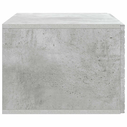 Væghængt TV-skab 78,5 x 31 cm Betongrå Konstrueret træ