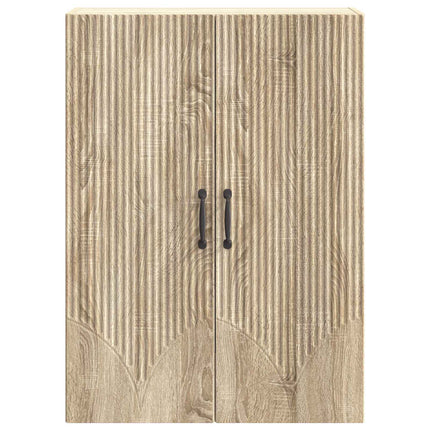 Vægmonteret skab Sonoma-eg 66 x 34,5 x 90 cm Konstrueret træ