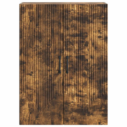 Vægmonteret skab Røget eg 66 x 34,5 x 90 cm Konstrueret træ