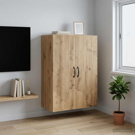 Vægmonteret skab 66 x 34,5 x 90 cm Konstrueret træ Artisan-eg
