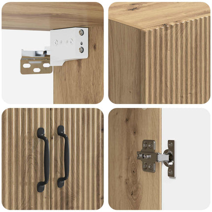 Vægmonteret skab 59 x 31 x 60 cm Konstrueret træ Artisan-eg