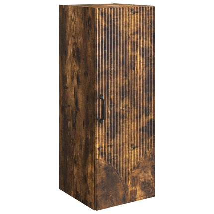 Vægmonteret skab Røget eg 33 x 34,5 x 90 cm Konstrueret træ