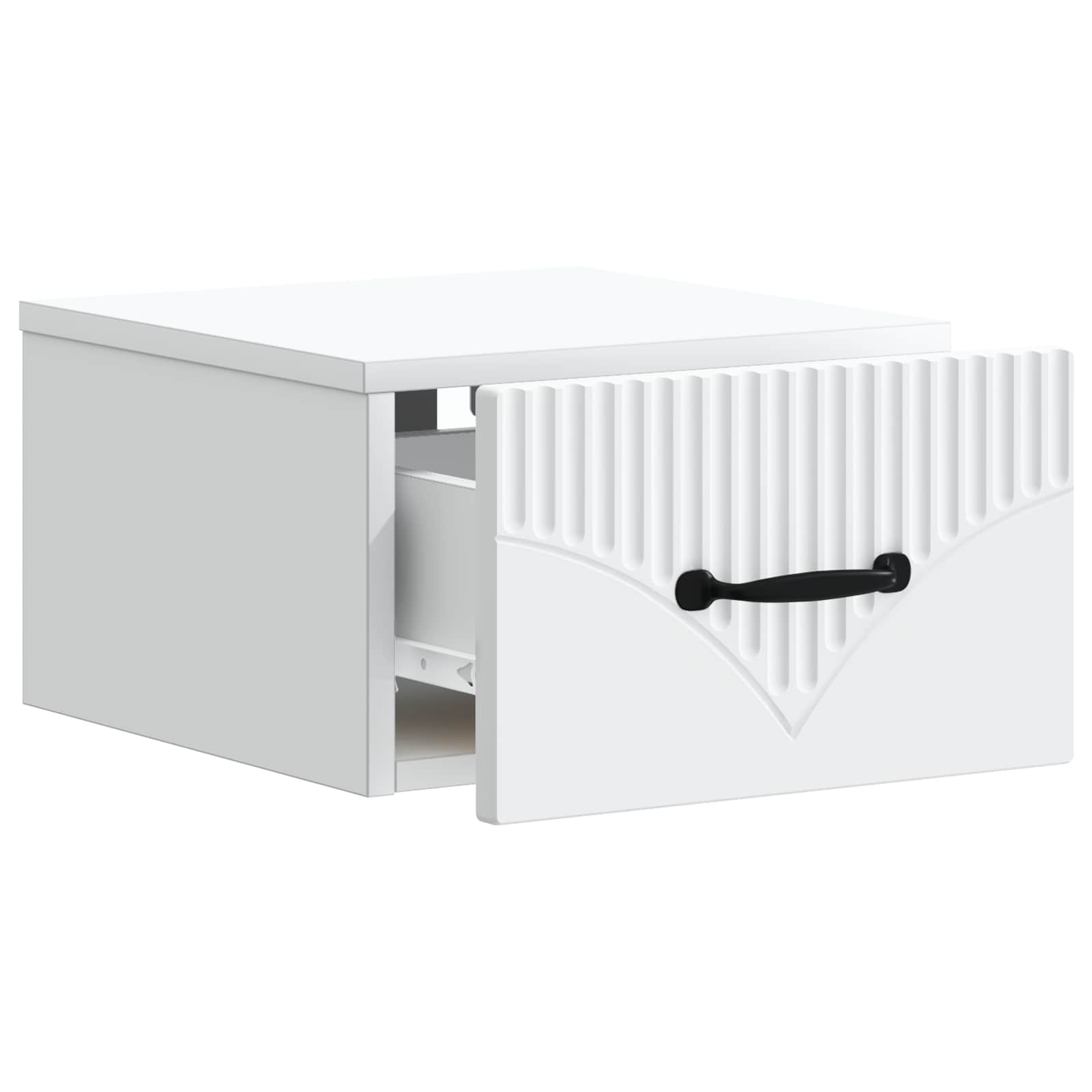 Væghængt Natbord 2 pcs Hvid 34,5 x 33 x 20 cm Konstrueret træ