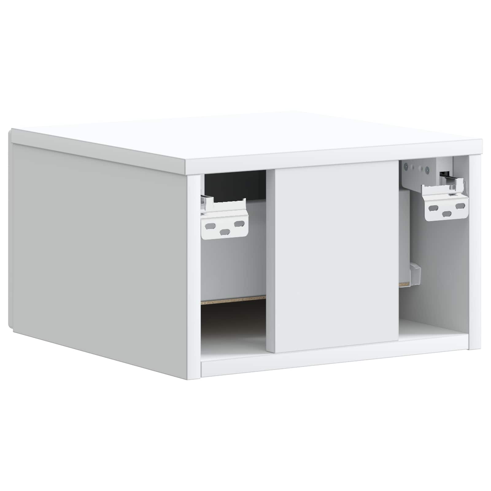 Væghængt Natbord 2 pcs Hvid 34,5 x 33 x 20 cm Konstrueret træ