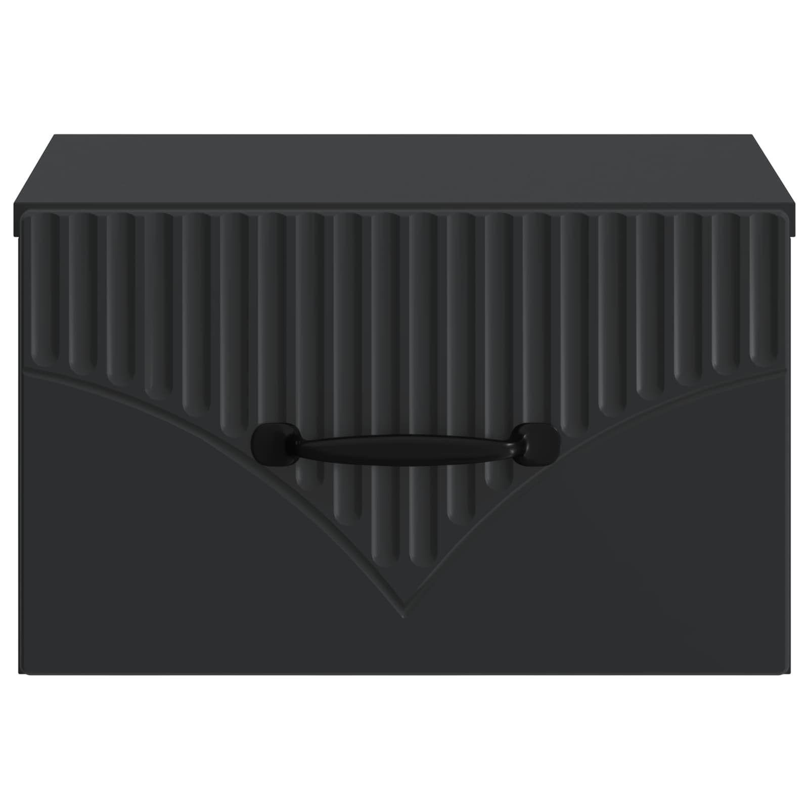 Væghængt Natbord 2 pcs Sort 34,5 x 33 x 20 cm Konstrueret træ