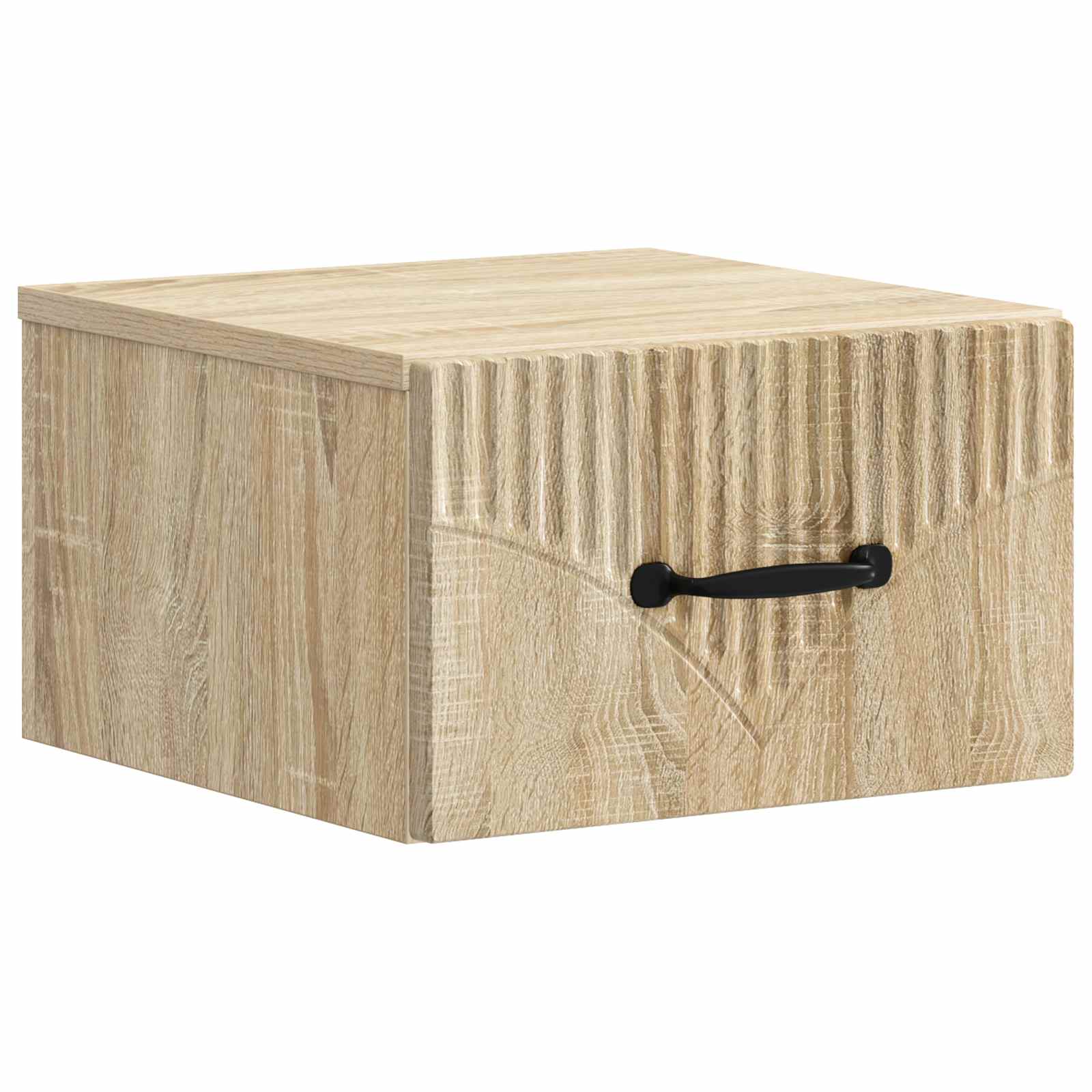 Væghængt Natbord Sonoma-eg 34,5 x 33 x 20 cm Konstrueret træ