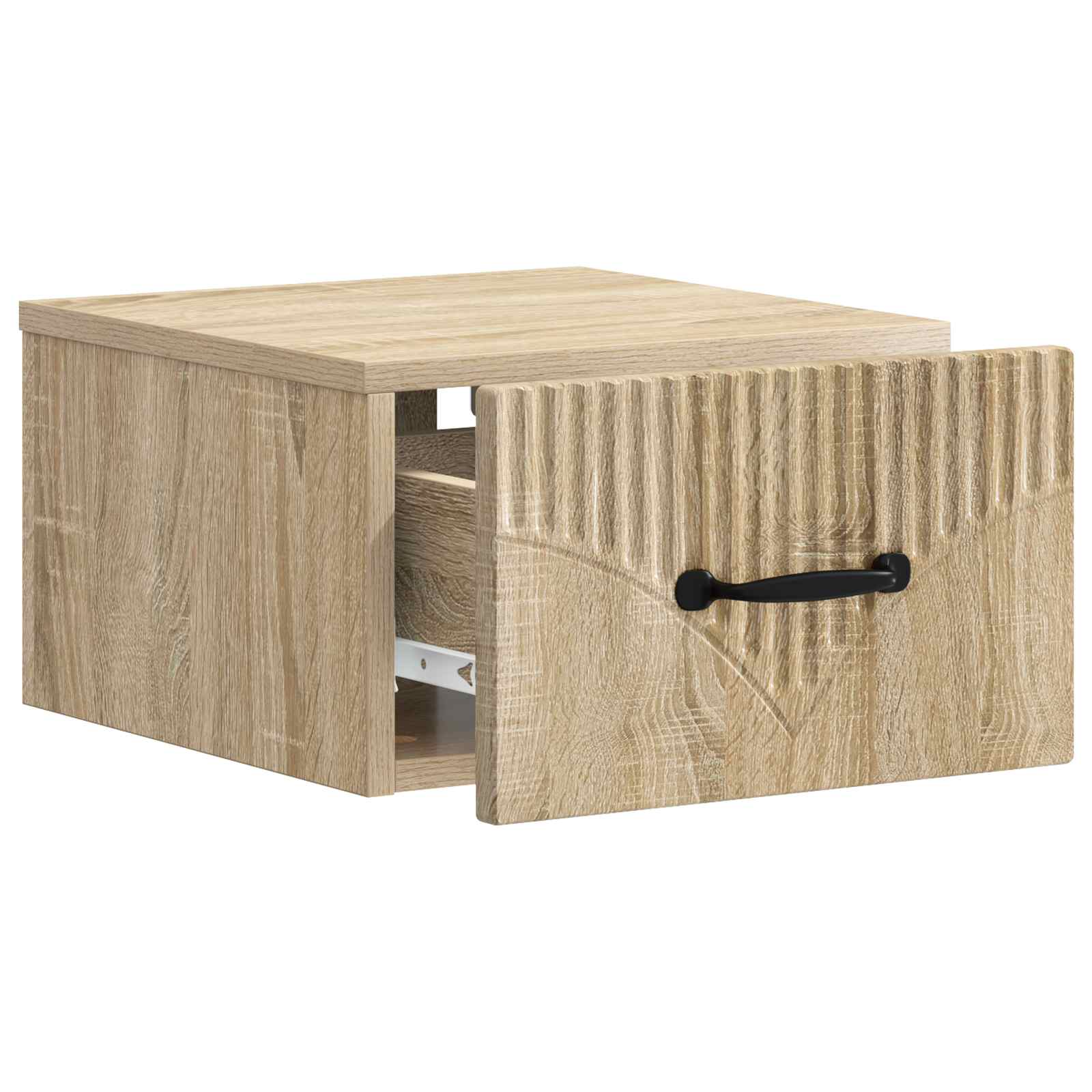 Væghængt Natbord Sonoma-eg 34,5 x 33 x 20 cm Konstrueret træ