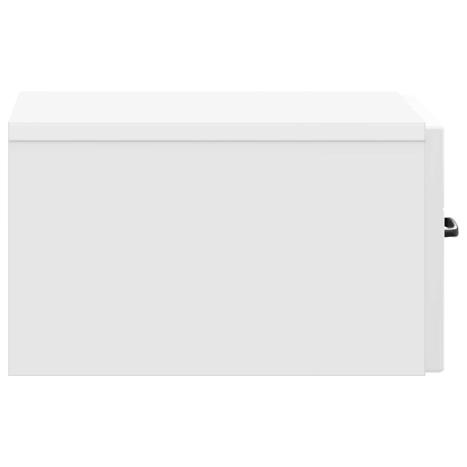 Væghængt Natbord 2 pcs Hvid højglans 34,5 x 33 x 20 cm