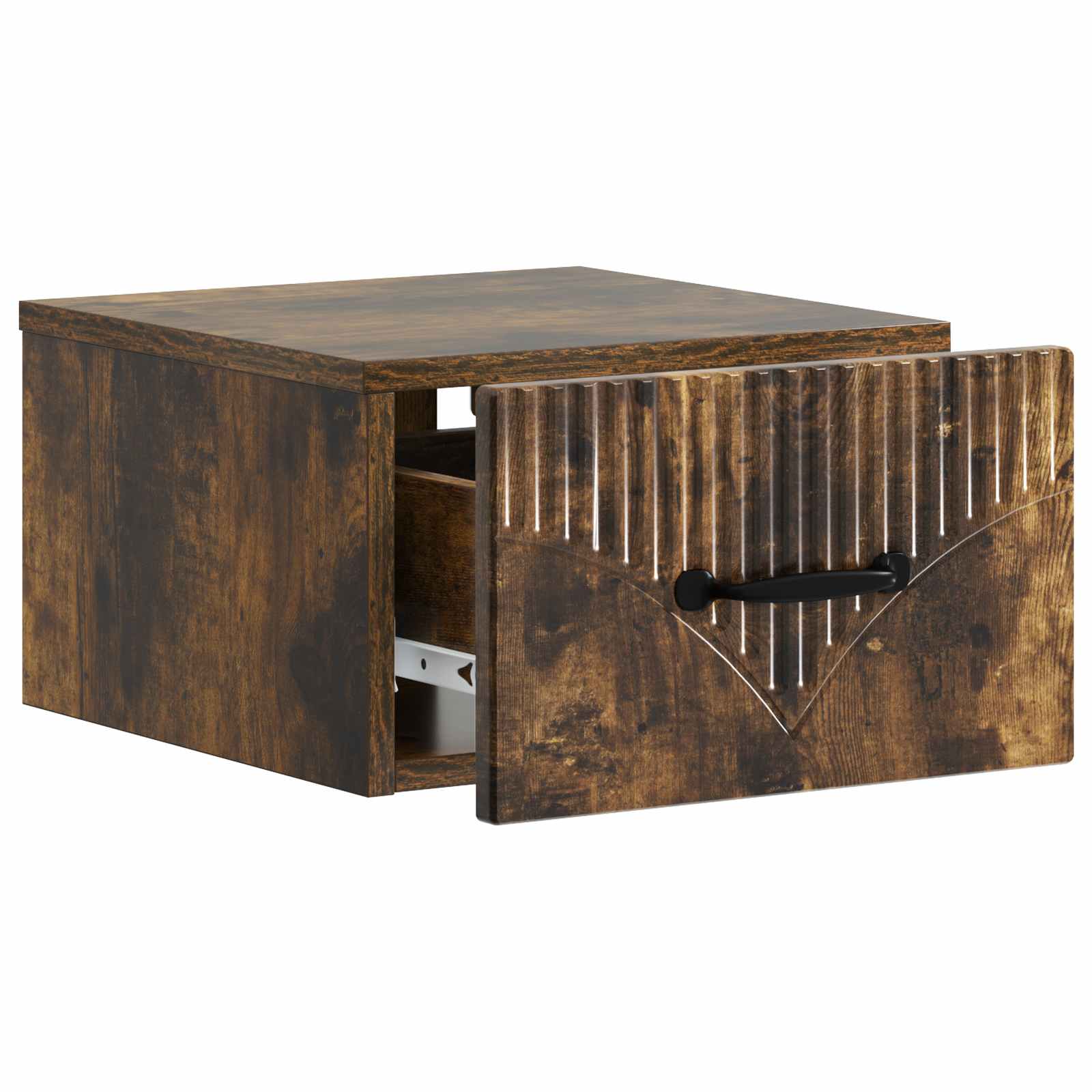 Væghængt Natbord Røget eg 34,5 x 33 x 20 cm Konstrueret træ
