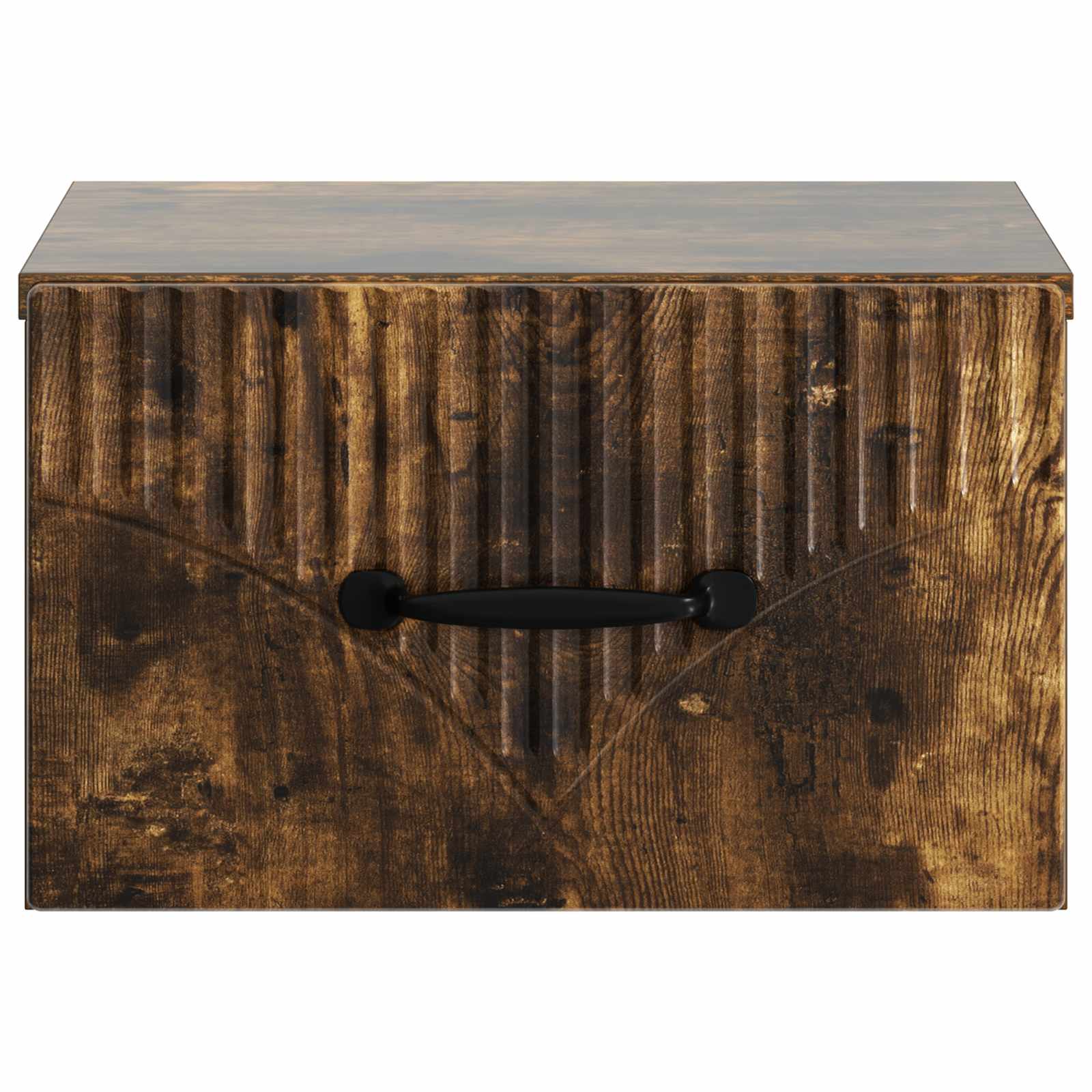 Væghængt Natbord Røget eg 34,5 x 33 x 20 cm Konstrueret træ