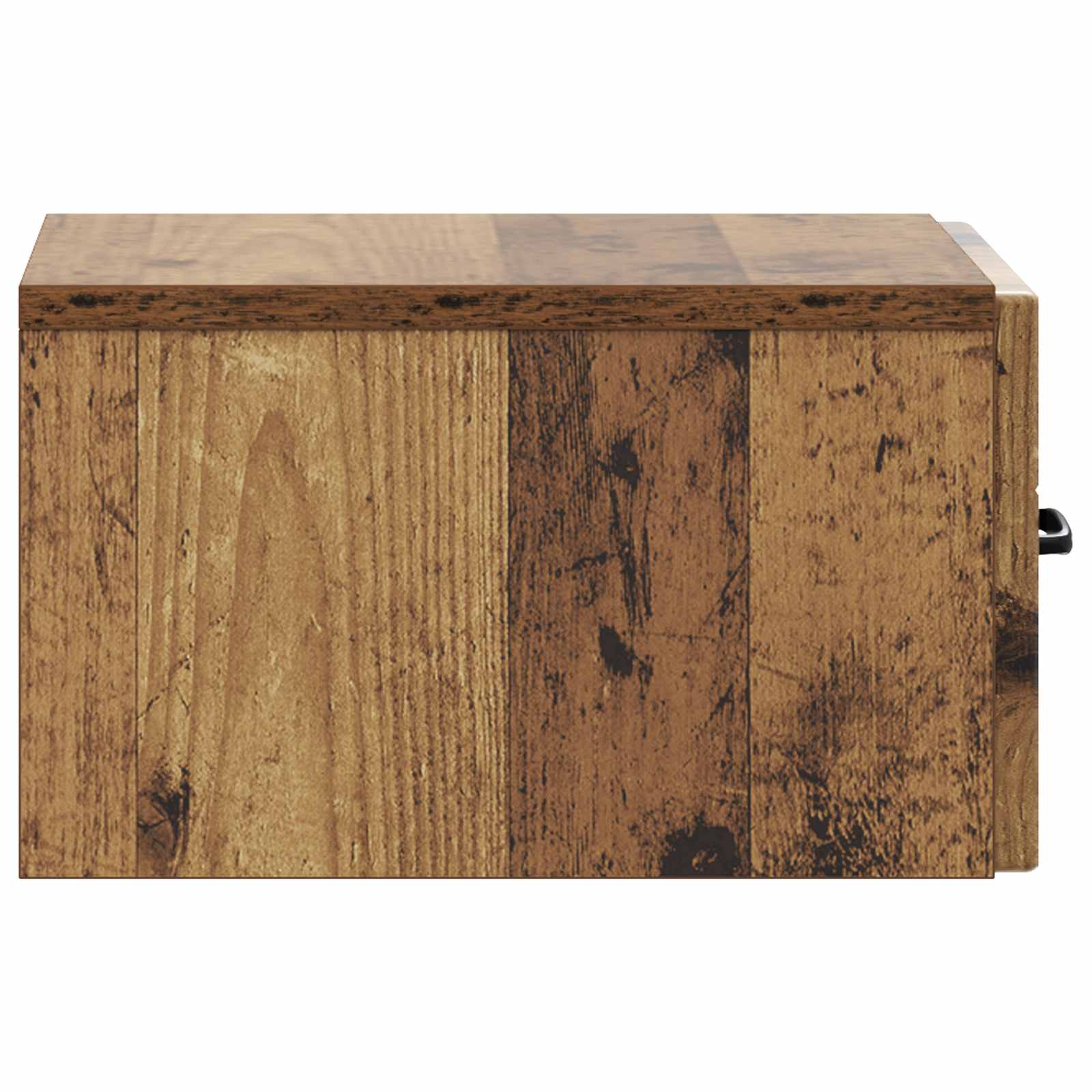 Væghængt Natbord med skuffe 2 pcs Gammelt træ 34,5 x 33 x 20 cm