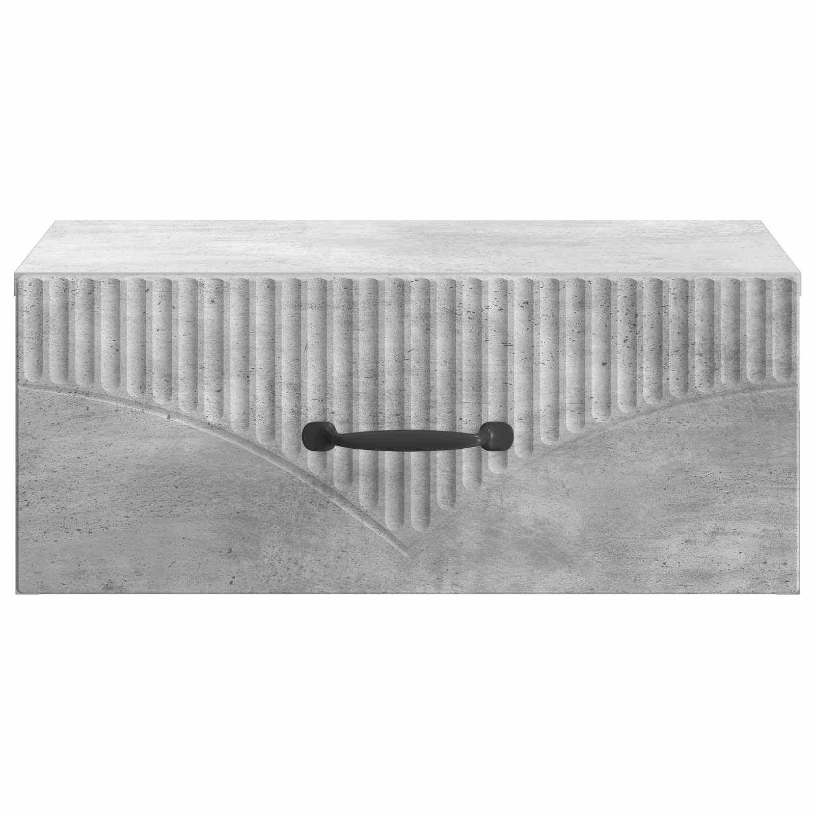 Væghængt Natbord med skuffe 2 pcs Betongrå 49 x 34,5 x 20 cm