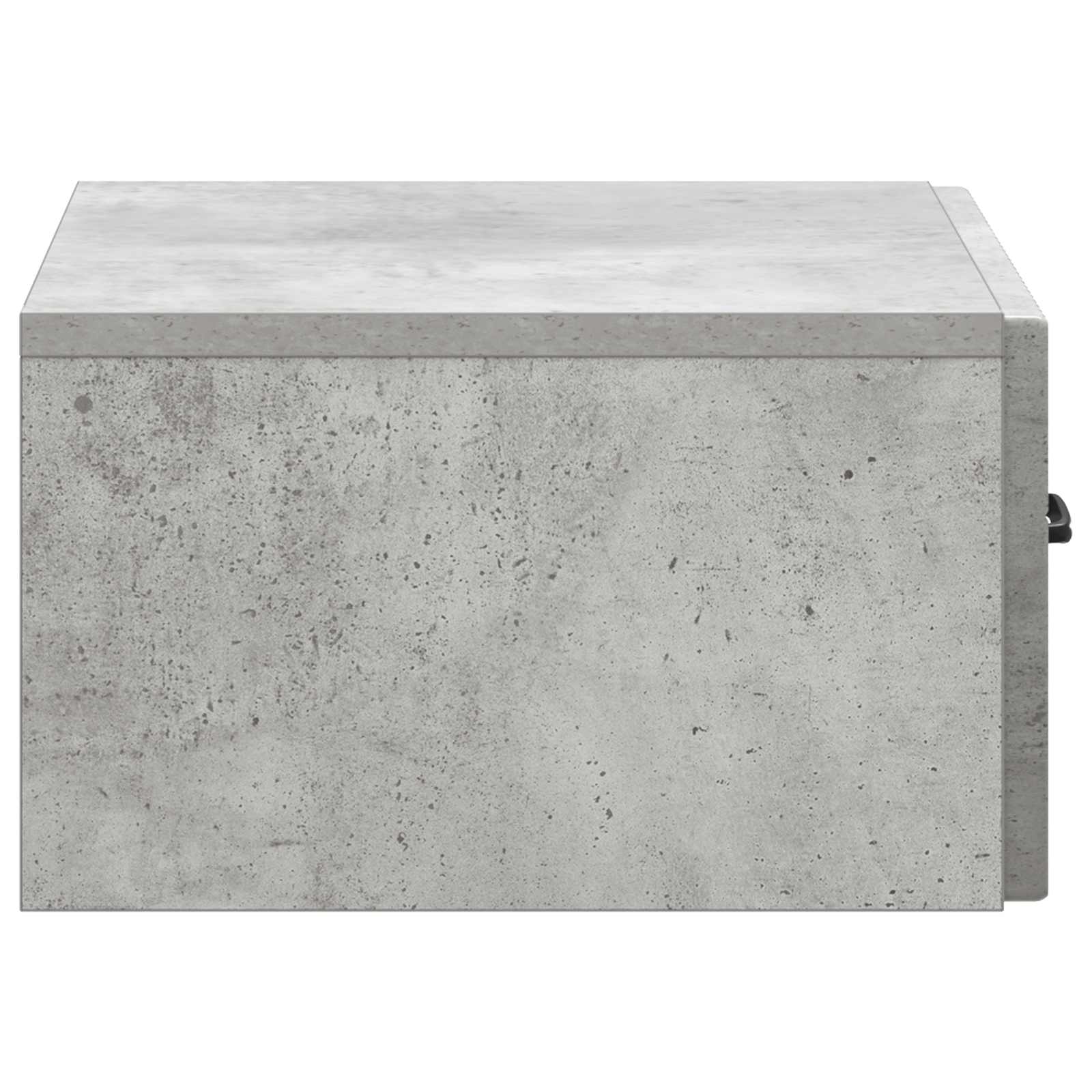 Væghængt Natbord med skuffe 2 pcs Betongrå 49 x 34,5 x 20 cm