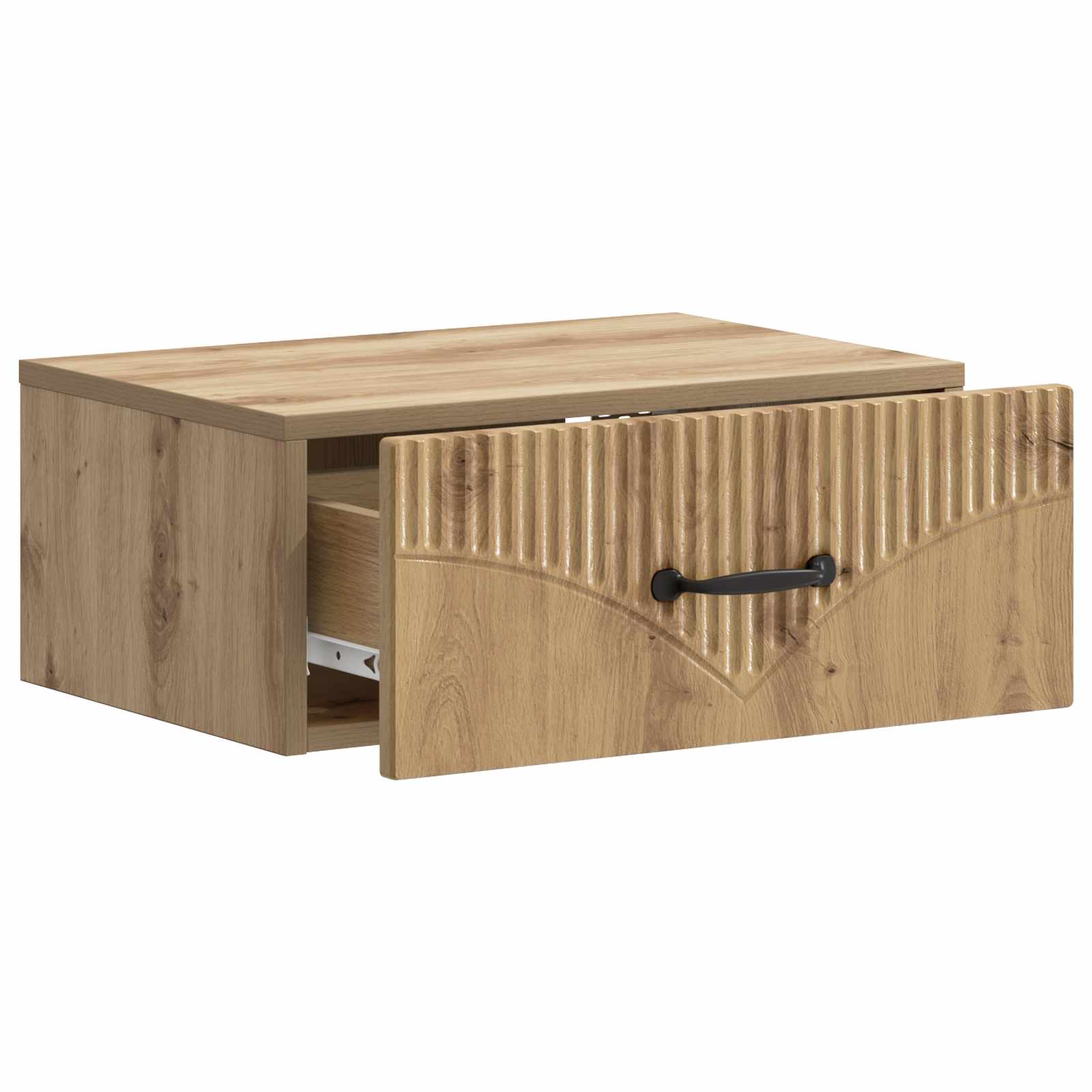 Væghængt Natbord med skuffe 2 pcs Artisan-eg 49 x 34,5 x 20 cm