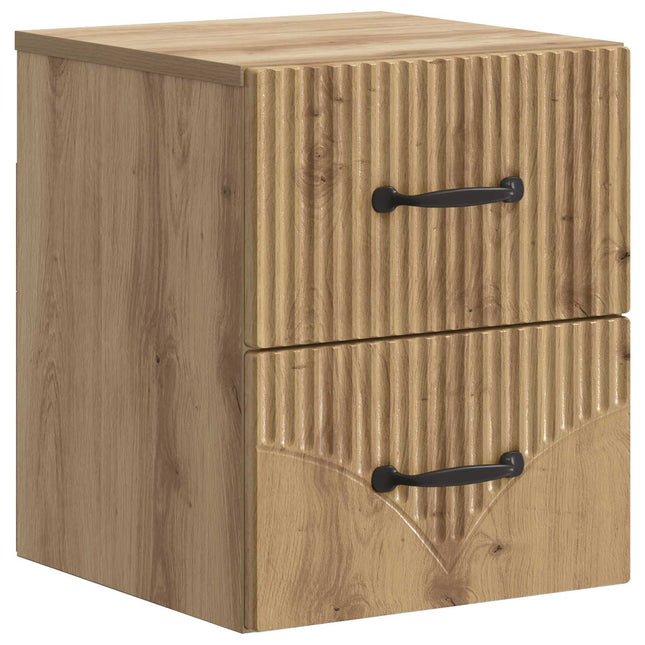 Væghængt Natbord Artisan-eg 34,5 x 33 x 40 cm Konstrueret træ