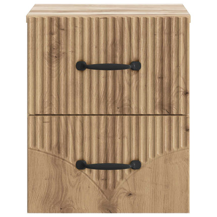 Væghængt Natbord Artisan-eg 34,5 x 33 x 40 cm Konstrueret træ