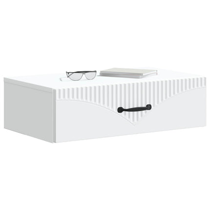 Væghængt Sideskab Hvid 59 x 34,5 x 17 cm Konstrueret træ