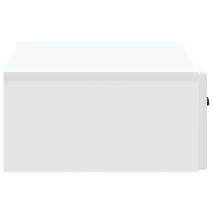 Væghængt Sideskab Hvid 59 x 34,5 x 17 cm Konstrueret træ