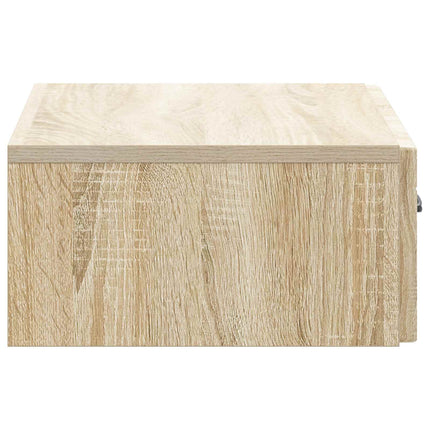 Væghængt Sideskab 59 x 34,5 x 17 cm Konstrueret træ Sonoma-eg