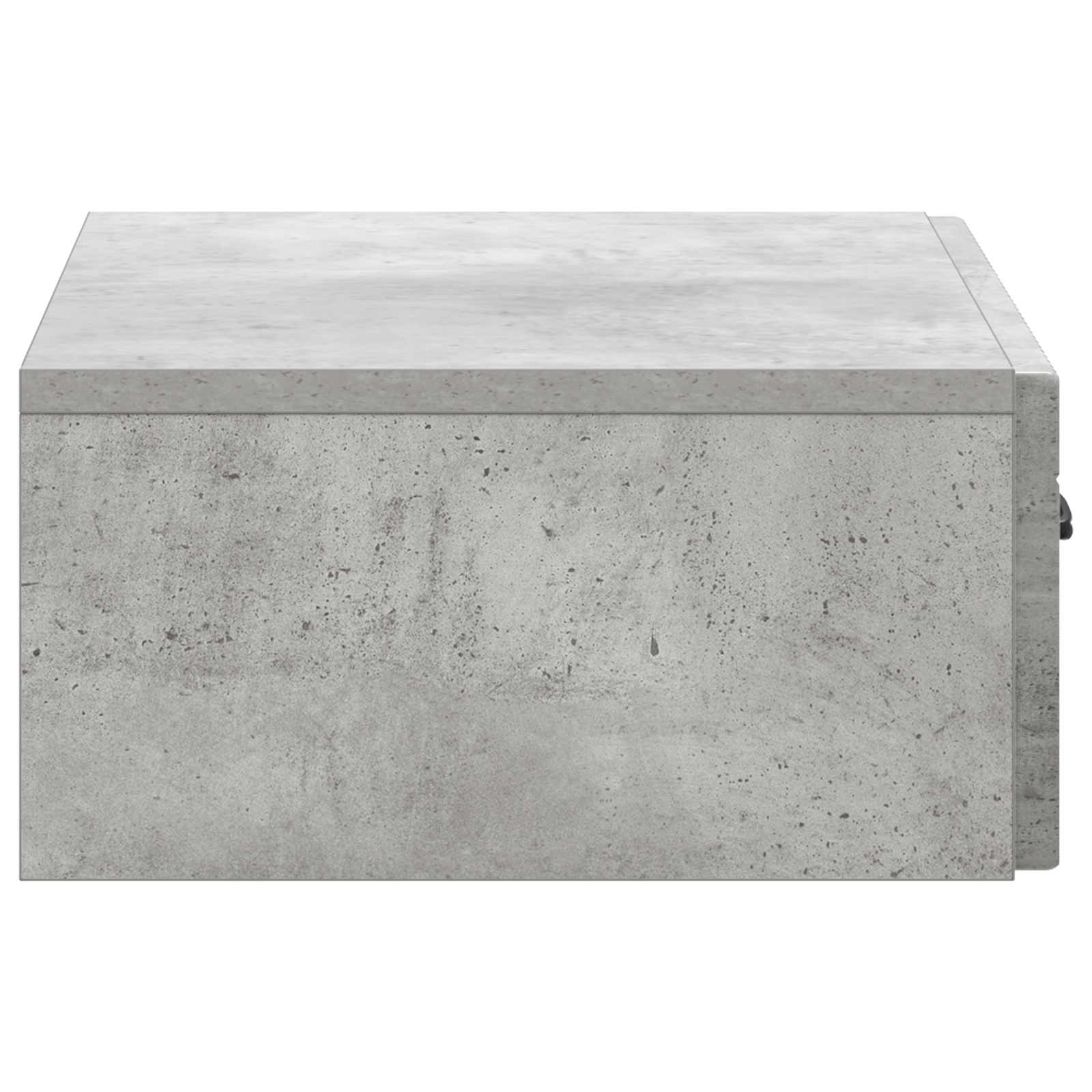 Væghængt Sideskab Betongrå 59 x 34,5 x 17 cm Konstrueret træ