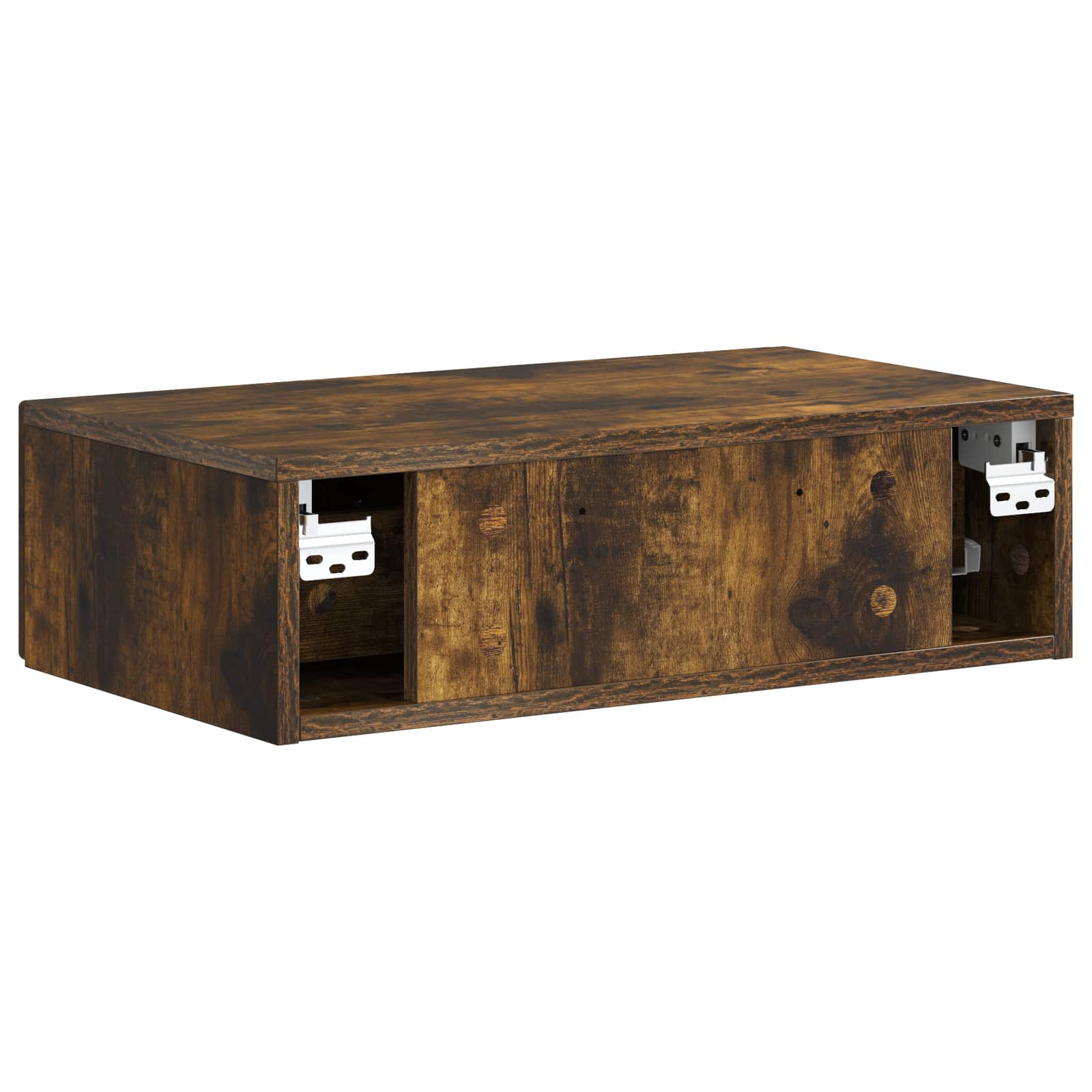 Væghængt Sideskab Røget eg 59 x 34,5 x 17 cm Konstrueret træ