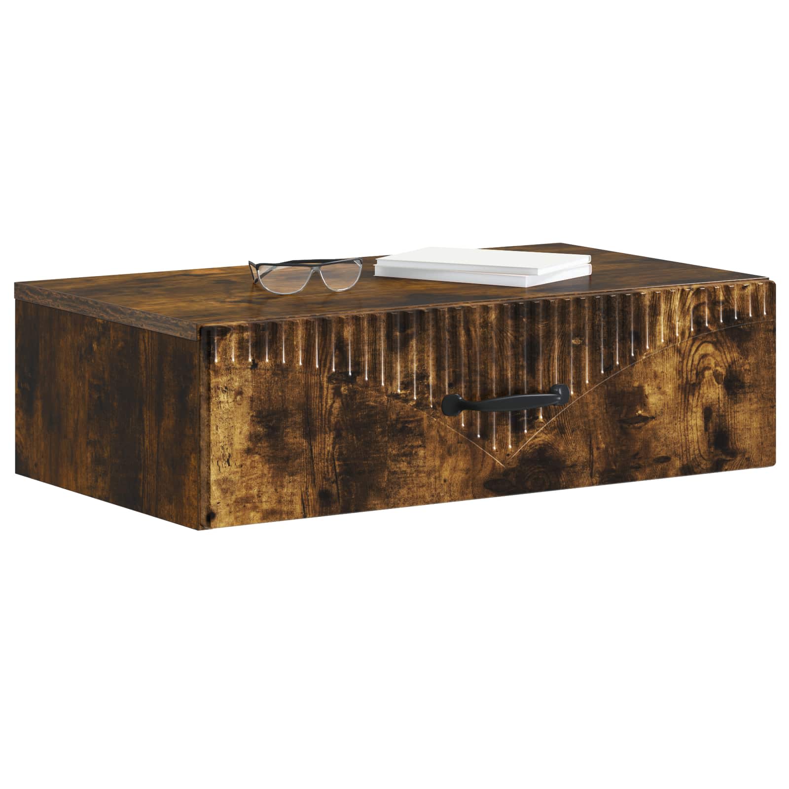 Væghængt Sideskab Røget eg 59 x 34,5 x 17 cm Konstrueret træ