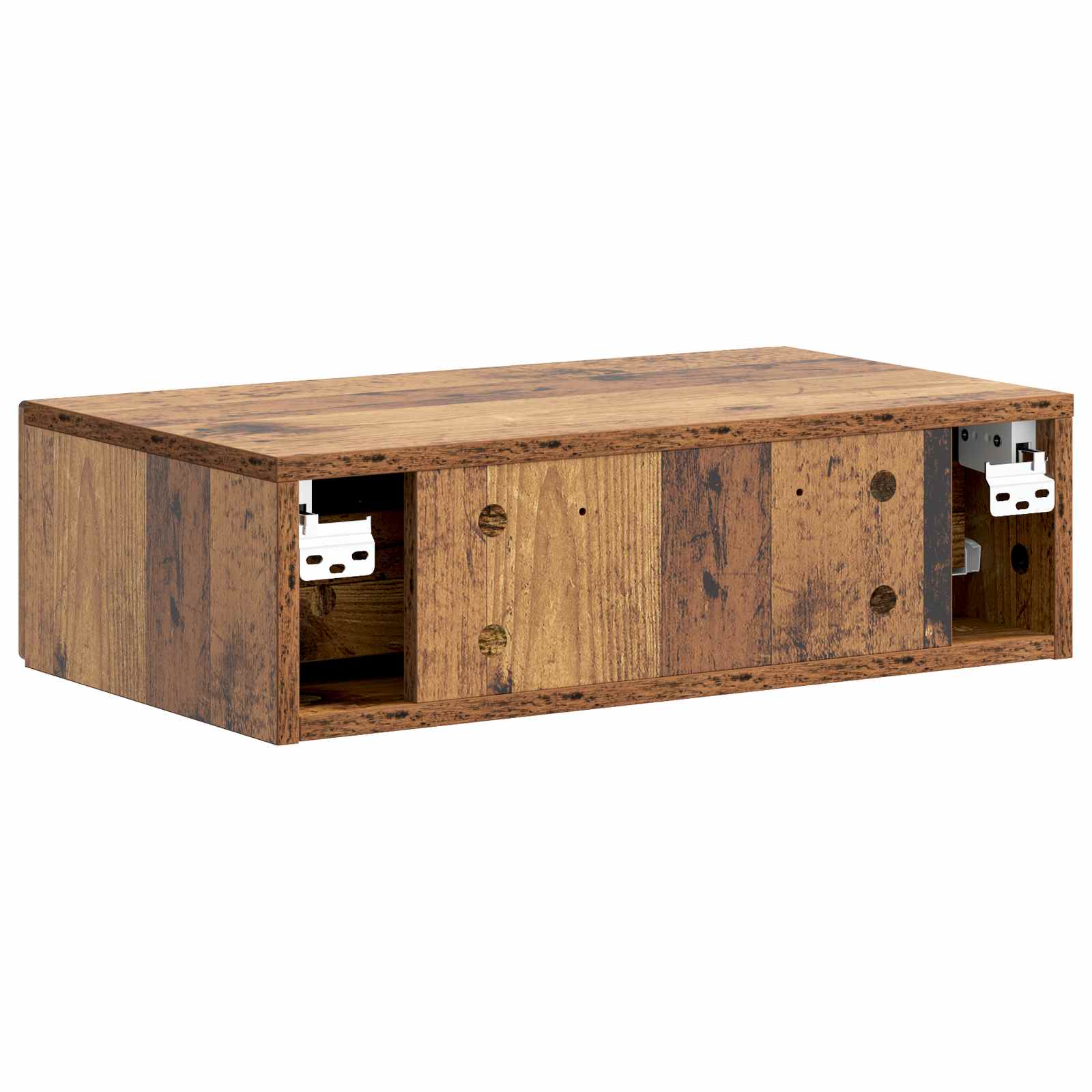 Væghængt Sideskab Gammelt træ 59 x 34,5 x 17 cm Konstrueret træ