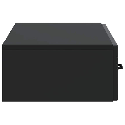 Væghængt Sideskab Sort 87,5 x 34,5 x 17 cm Konstrueret træ