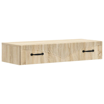 Væghængt Sideskab 87,5 x 34,5 x 17 cm Konstrueret træ Sonoma-eg